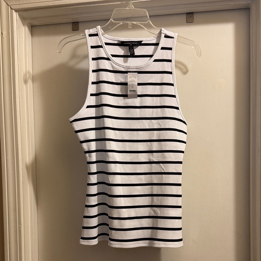 WHBM FOR ME Ribbed Tank NWT Size Large - Picture 2 of 6